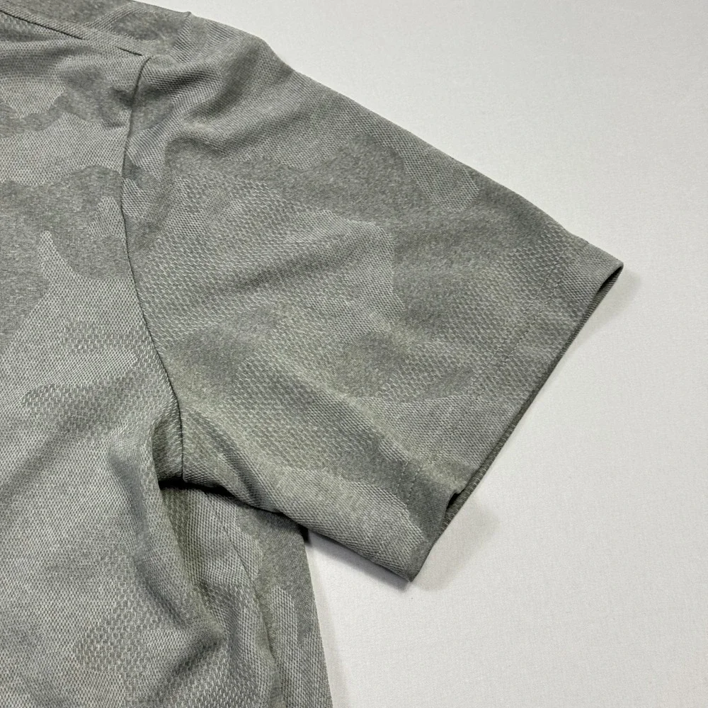 RLX Ralph Lauren Polo Shirt Mens Medium Gray Camo US Open 2020 Golf Performance‎